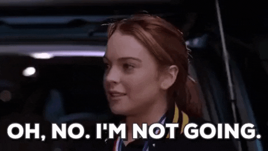 Im Not Leaving Lindsay Lohan GIF