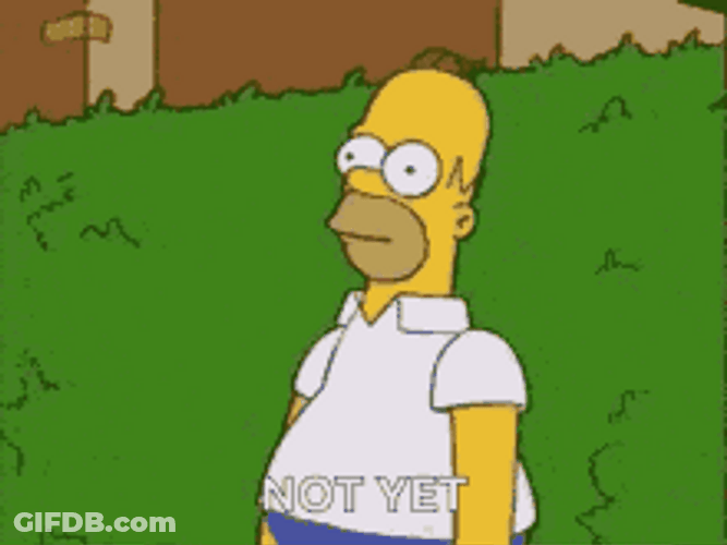 Im Not Ready Homer Simpson Vanishing GIF