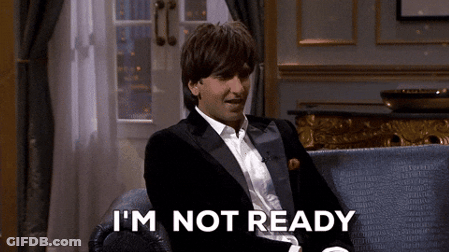 Im Not Ready Indian Actor Ranveer Singh GIF