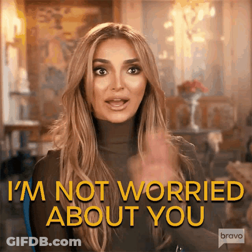 Im Not Worried About You Sara Jeihooni GIF