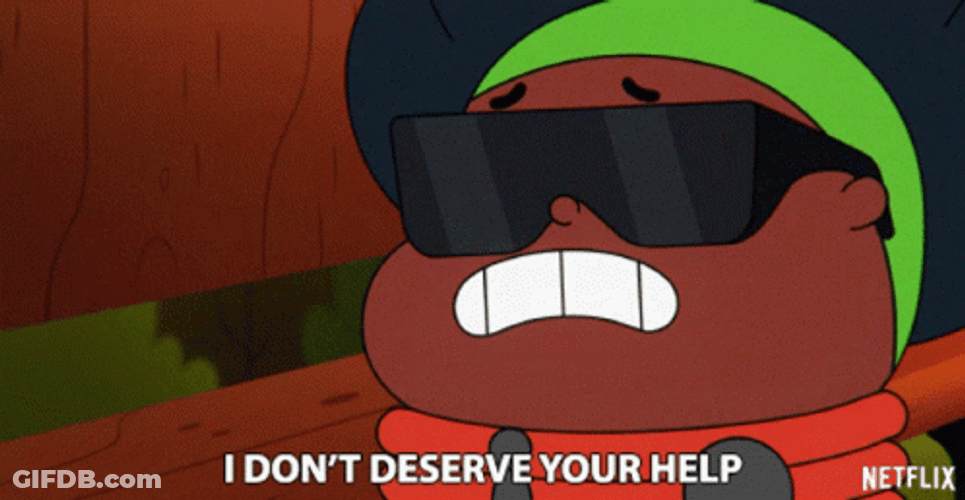 Im Not Worthy Babs Buttman GIF