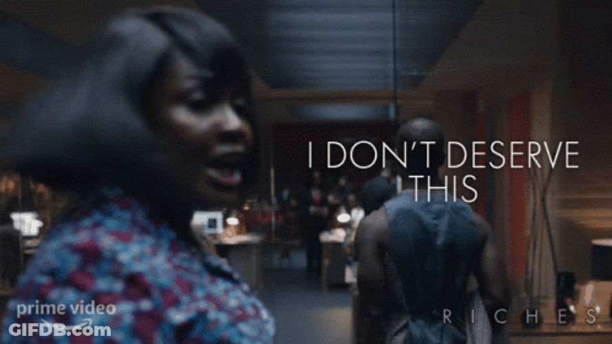 Im Not Worthy Claudia Richards GIF