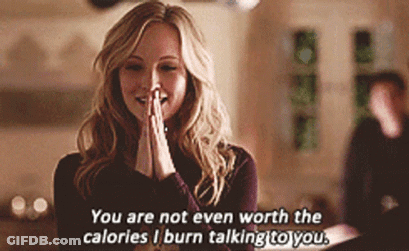 Im Not Worthy Humble Caroline Forbes GIF