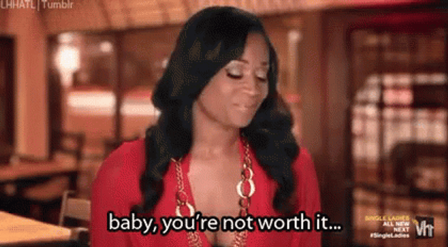 Im Not Worthy Mimi Faust GIF