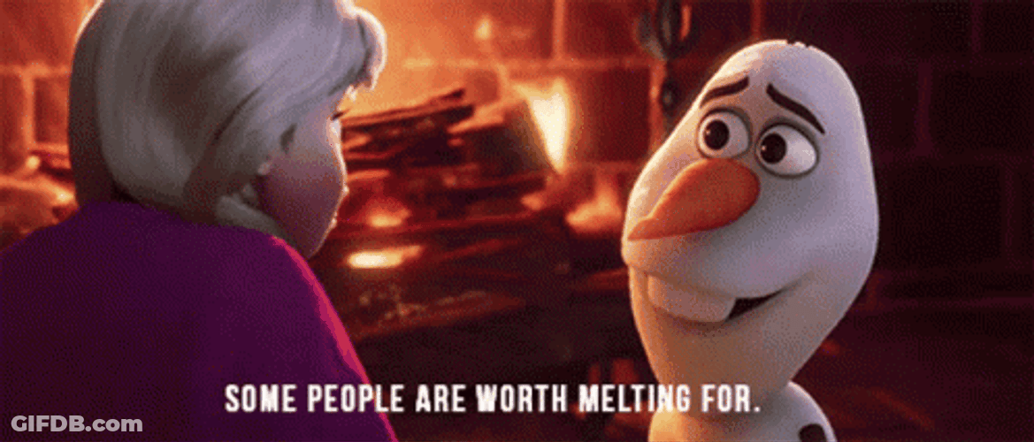 Im Not Worthy Olaf Frozen GIF
