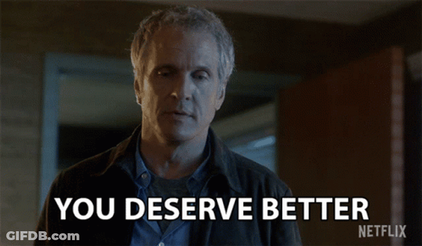 Im Not Worthy Patrick Fabian GIF
