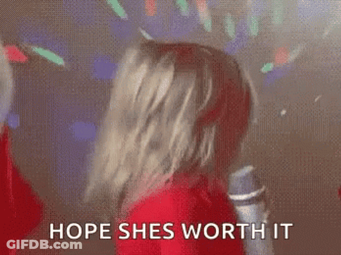 Im Not Worthy Sassy Kid Hair Flip GIF
