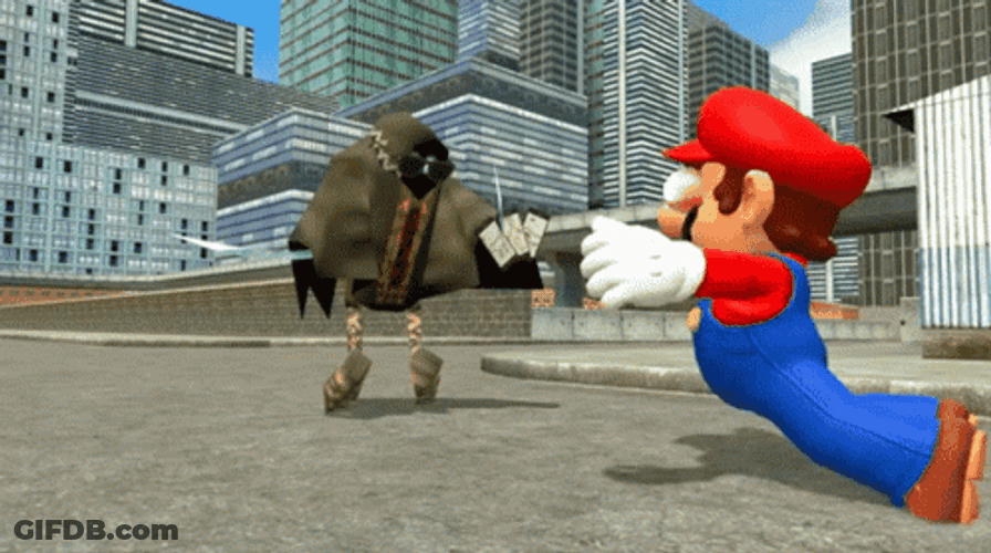 Im Not Worthy Super Mario Bowing GIF