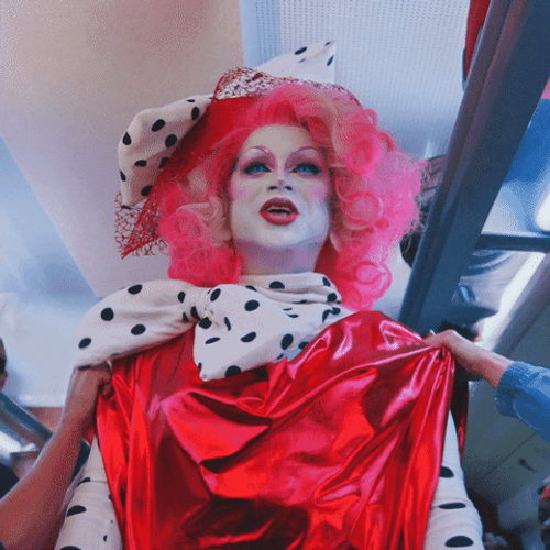 Im Ready To Party Drag Queen Outfit Reveal GIF