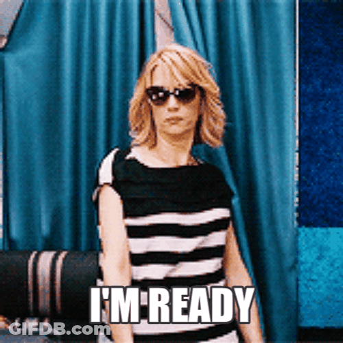 Im Ready Walk With Sunglasses GIF