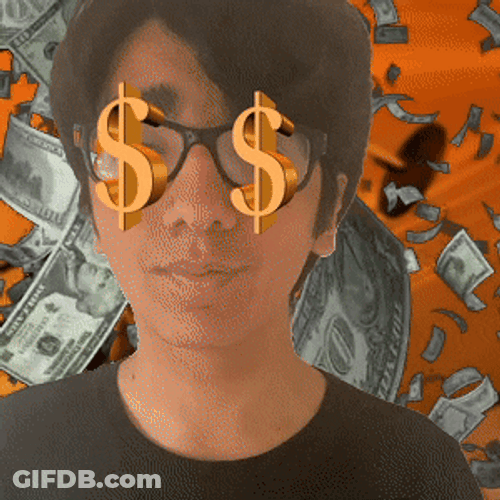 Im Rich Dollar Eyes GIF
