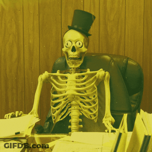 Im Rich Frantic Skeleton Money Flying Around GIF