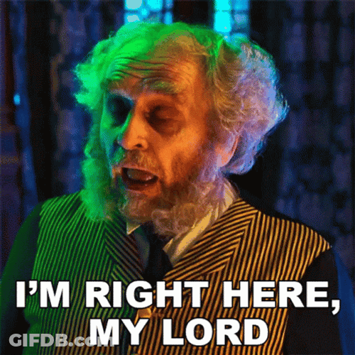 Im Right Here My Lord Sylvester McCoy GIF