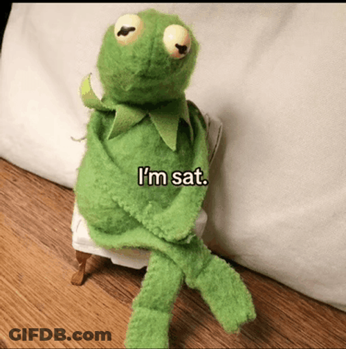 Im Sat Kermit The Frog GIF