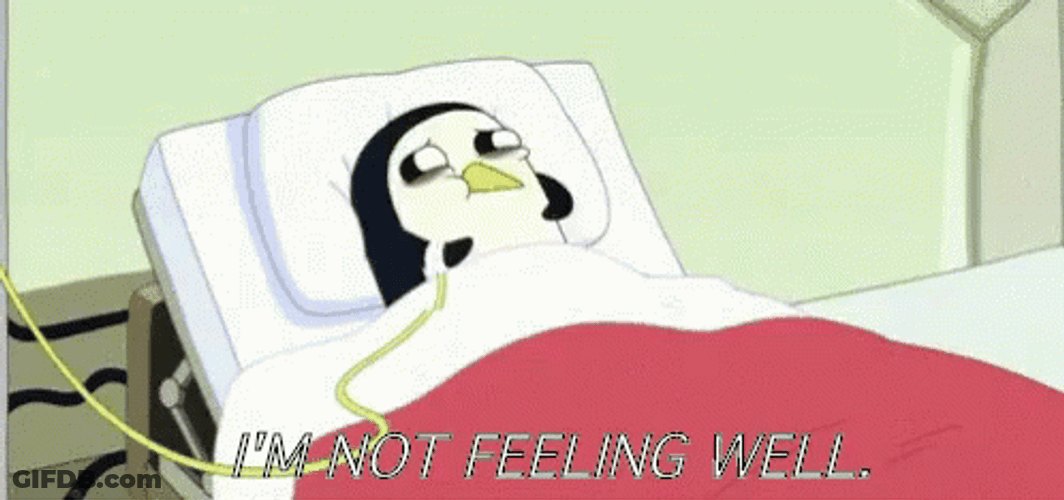 Im Sick Gunter Penguin GIF