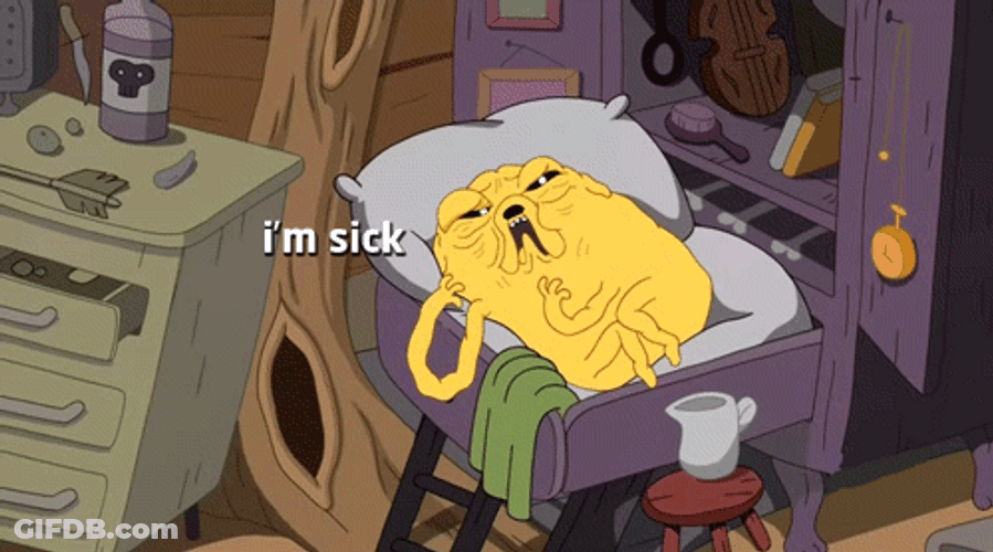 Im Sick Jake The Dog GIF