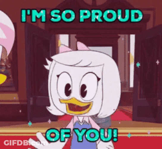 I’m So Proud Of You Webby Vanderquack Ducktales GIF