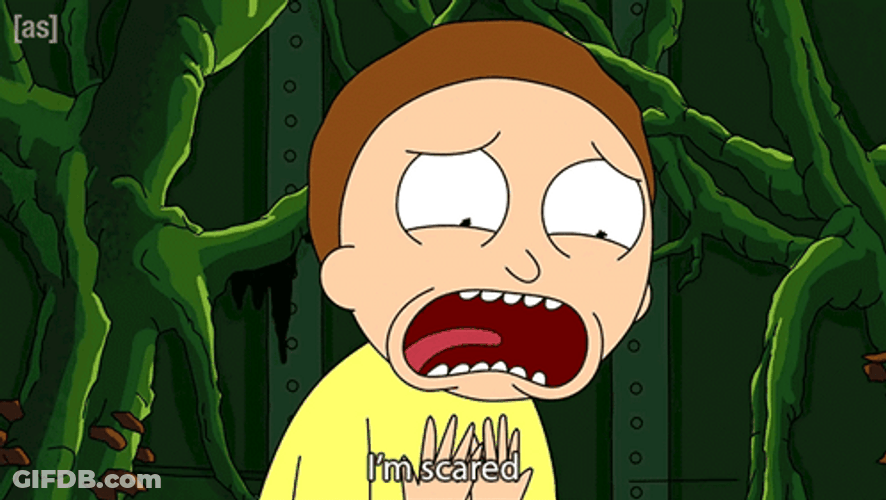 Im So Scared Morty Smith GIF