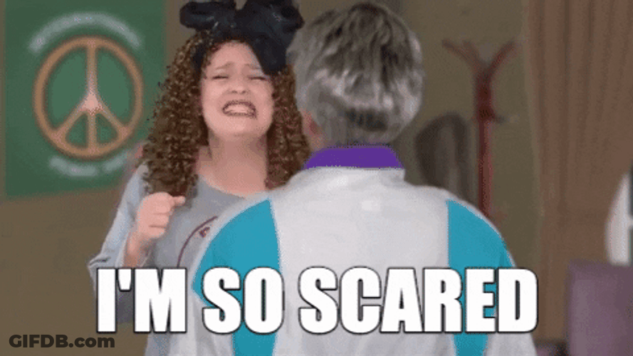 Im So Scared Rachael Kay Albers GIF