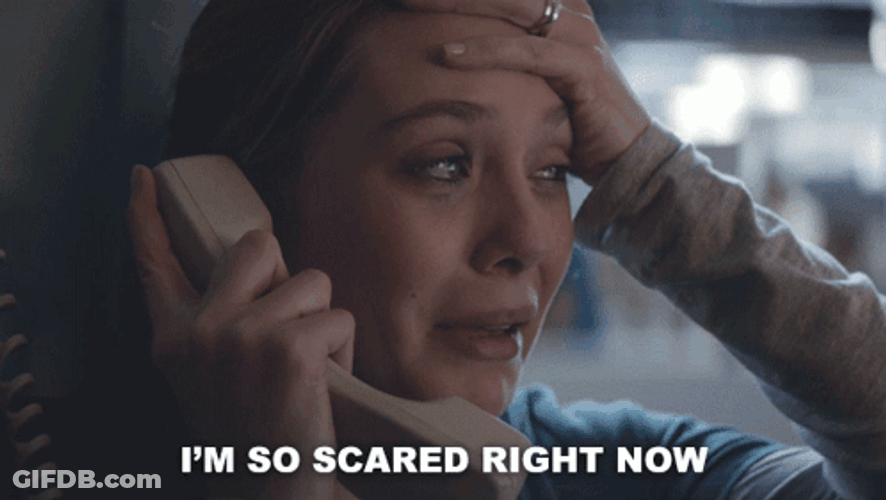 Im So Scared Right Now Elle Brody Godzilla GIF