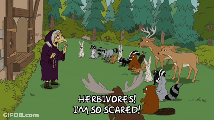 Im So Scared The Simpsons Witch GIF
