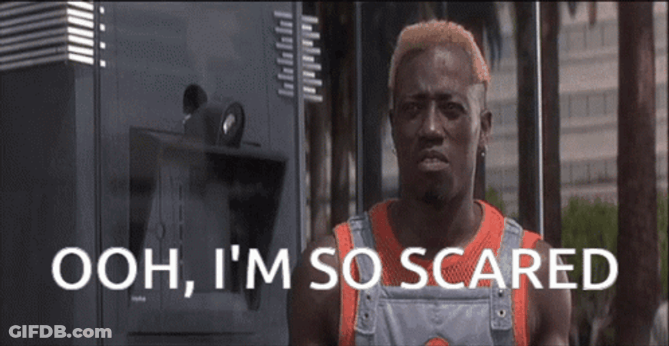 Im So Scared Wesley Snipes GIF