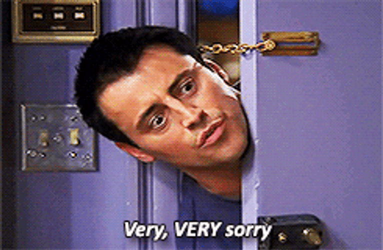 Im Sorry Joey Tribbiani Friends GIF