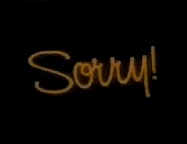 Im Sorry Neon Lights GIF