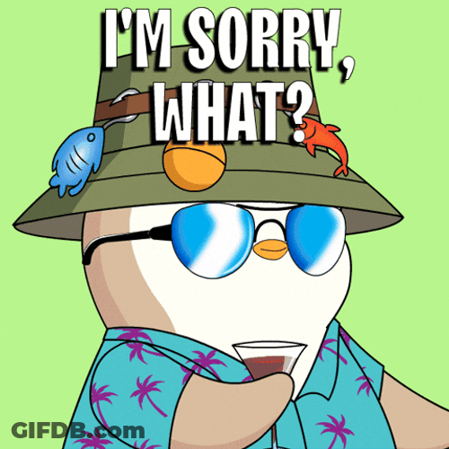 Im Sorry What Penguin Reaction GIF