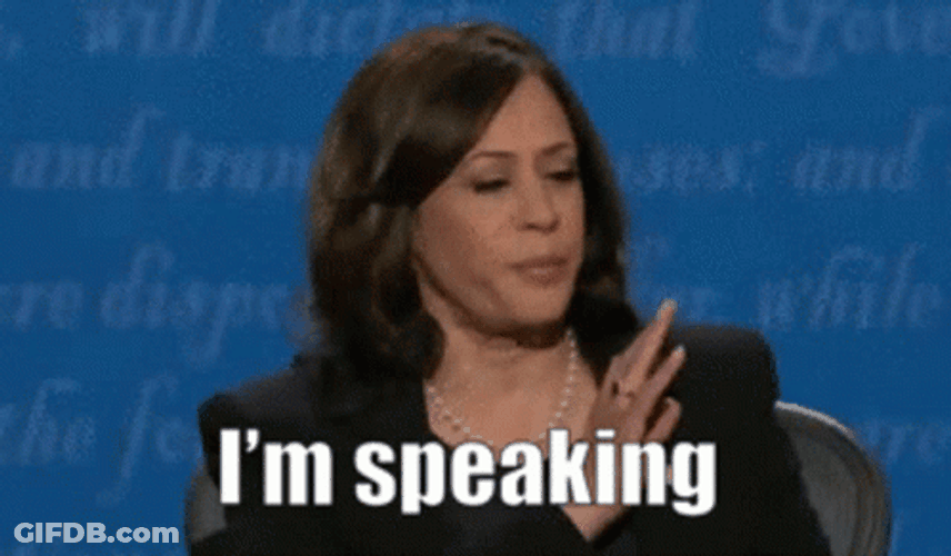 Im Speaking Head Turn Kamala Harris GIF