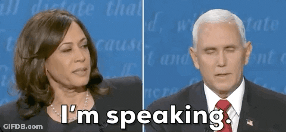 Im Speaking Kamala Harris And Mike Pence GIF