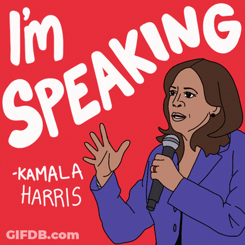 Im Speaking Kamala Harris Poster GIF