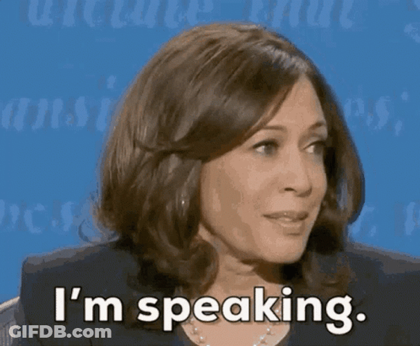 Im Speaking Laughing Kamala Harris GIF