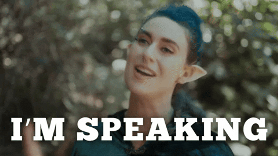 Im Speaking Laughing Woman GIF