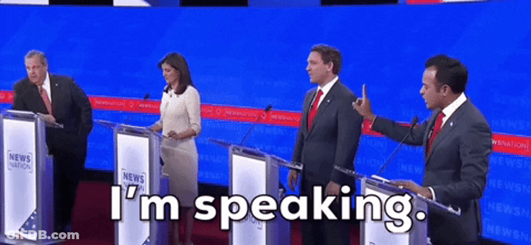 Im Speaking Presidential Debate GIF