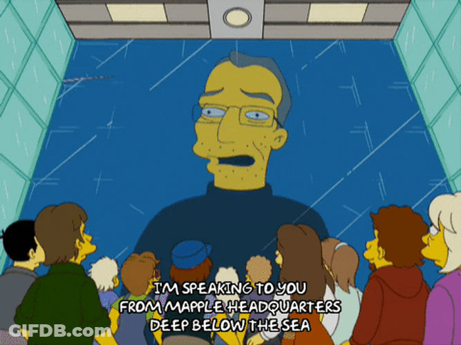 Im Speaking To You From Mapple Headquarters GIF