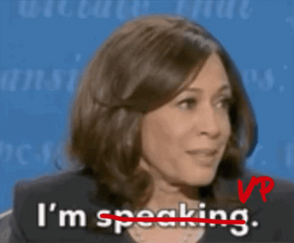 Im Speaking Vp Smiling Kamala Harris GIF