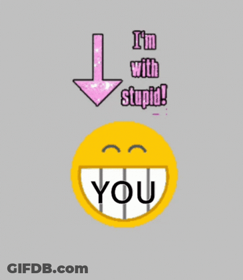 Im Stupid Smile Emoji GIF