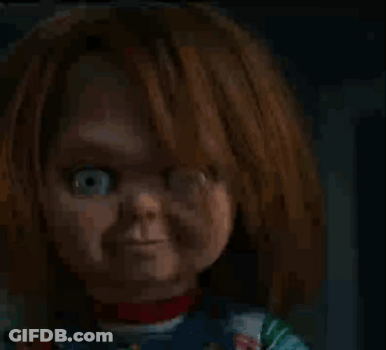 Im Waiting For You Chucky Doll GIF