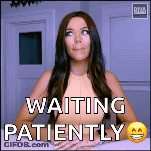 Im Waiting Patiently Jackie Redmond GIF