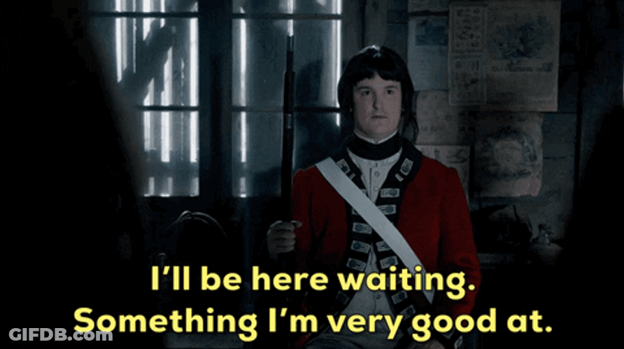 Im Waiting Royal British Guard Ghost Movie GIF
