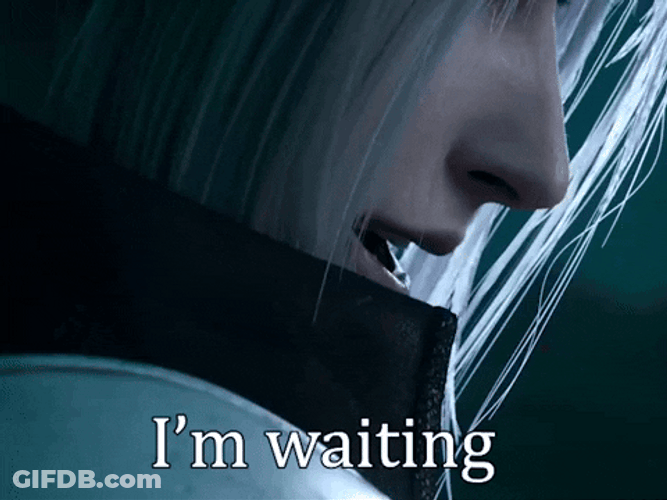Im Waiting Sephiroth Close Up Final Fantasy GIF
