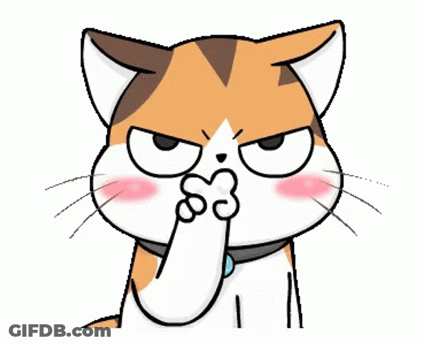 Im Watching You Grumpy Cartoon Cat GIF
