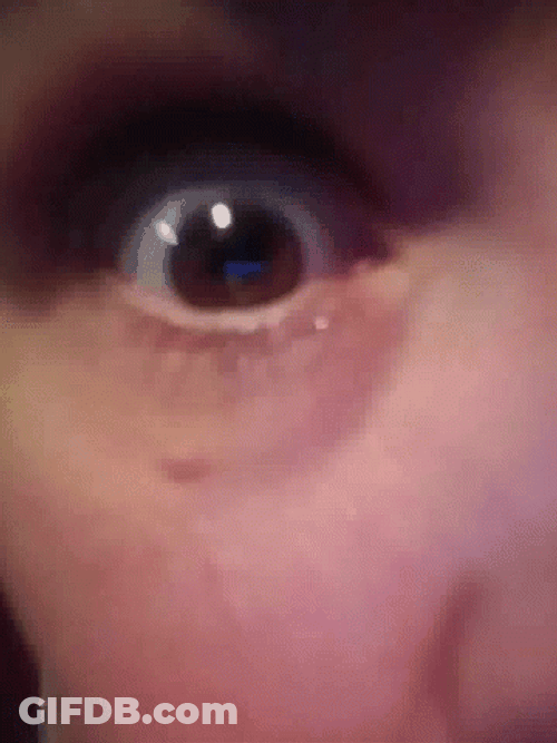 Im Watching You Shocked Eyes Close Up GIF