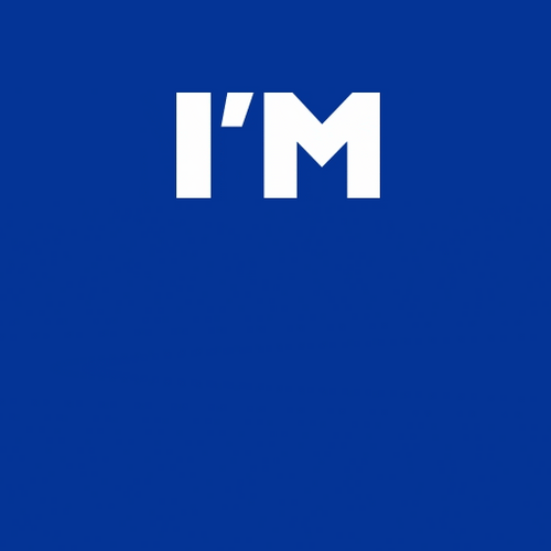 Im With Her Blue Background GIF