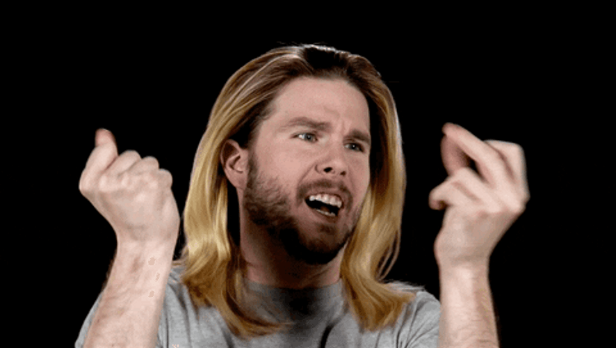 Imitating Thanos Snaps GIF