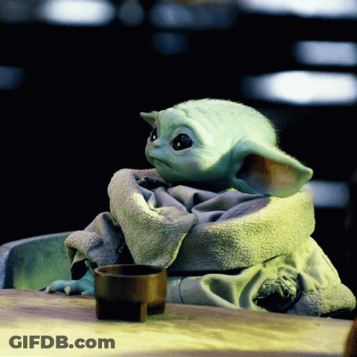 Impatient Baby Yoda GIF