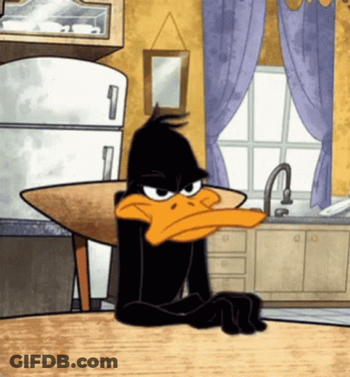 Impatient Duffy Duck Waiting GIF