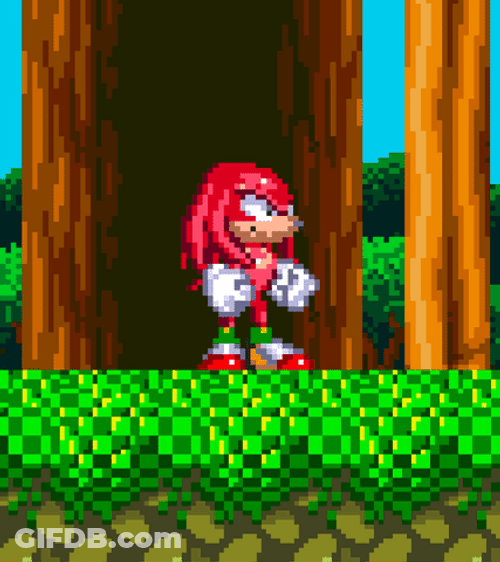 Impatient Knuckles GIF