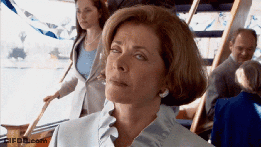 Impatient Lucille Bluth Roll Eyes GIF